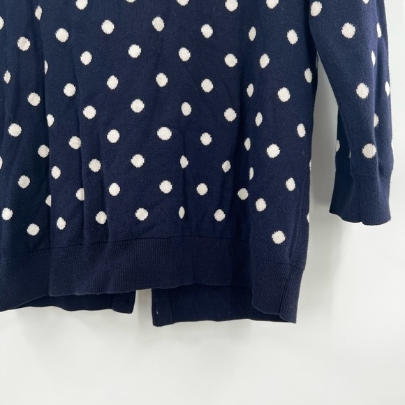 Talbots polka dot cardigan SP black white - Picture 6 of 12